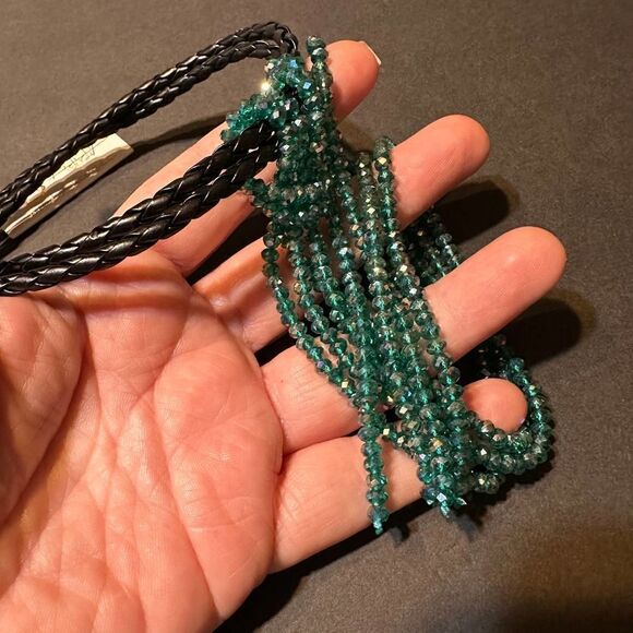 Amrita Singh Teal-Green Noho Evening Choker - Picture 5 of 7